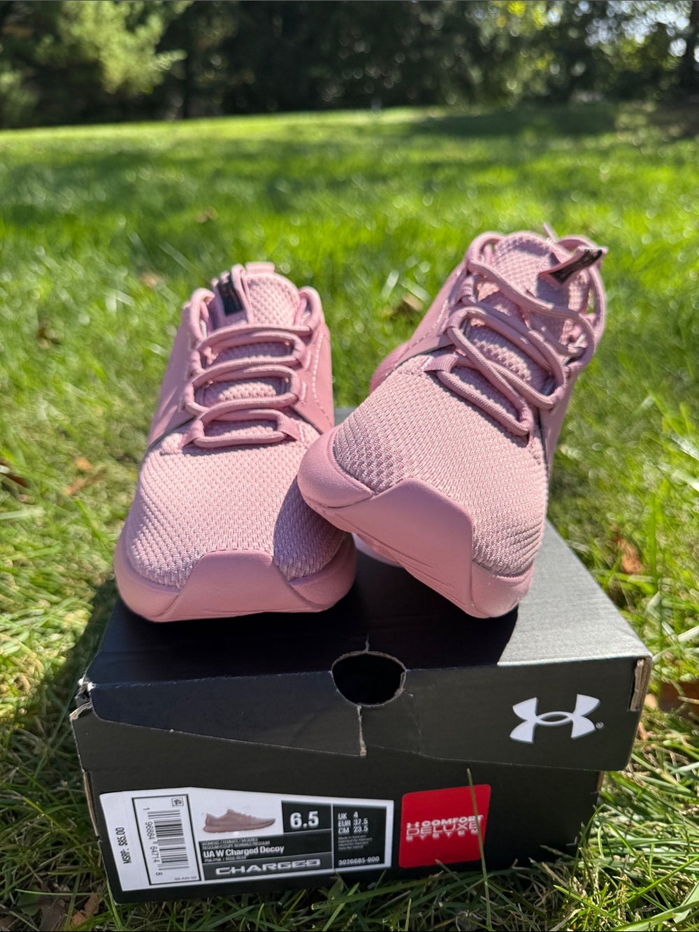 NWB- Under Armour Women’s Pink Lightweight Training Sneakers - Picture 3 of 9